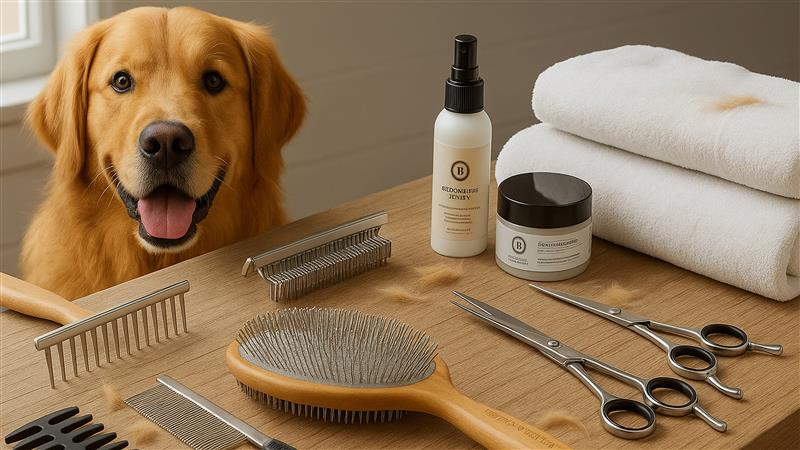 Golden Retriever Grooming: Tips for a Shiny, Tangle-Free Coat