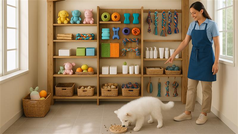 Dog Enrichment Activities Retail in Your Grooming Salon